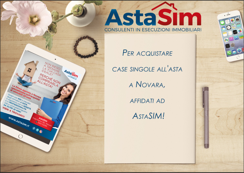 Per acquistare case singole all'asta a Novara, affidati ad AstaSIM!